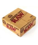 1 box - RAW WIDE Perforated Filter tips Natural Unrefined Hemp and Cotton