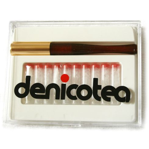 DENICOTEA Ejector type CIGARETTE HOLDER Lady Shell + 10 filters - model No 20205