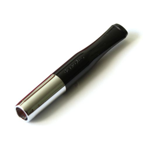 Cigarette holder Denicotea Black + Silver color