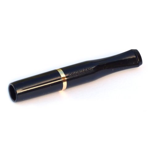 Denicotea Cigarette holder black with golden ring