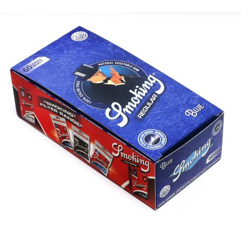 Smoking Blue Regular tree free rolling paper - 1 box - 3000 papers