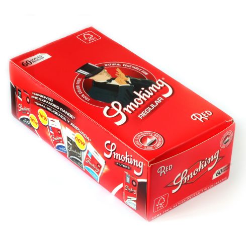 1 box - SMOKING Red Regular rolling paper 50 x 60 = 3000 papers