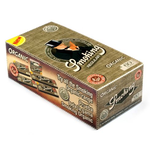 Smoking Organic Unbleached Regular tree free rolling paper - 1 box - 3000 papers