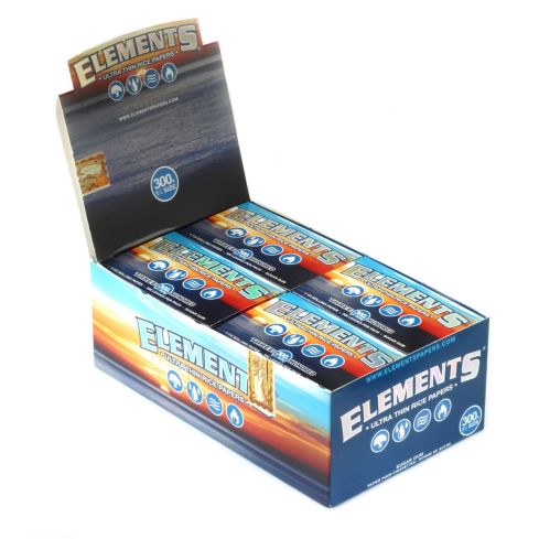 Elements 300 size 1 1/4 rolling papers x 20 packs - 1 box - 6000 papers