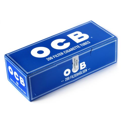 OCB Blue Tubes unbleached paper x 200 tubes