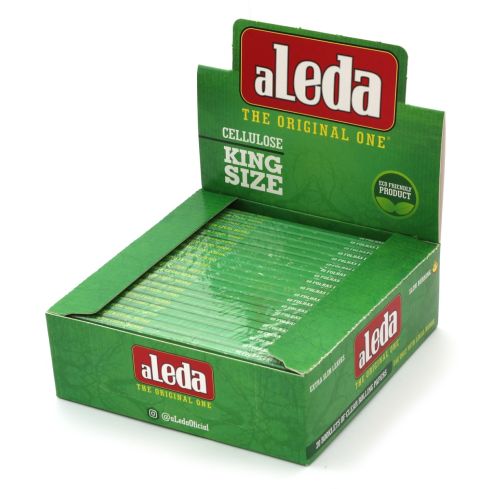 aLeda King Size clear Cellulose paper from Brazil - 1 box = 20 booklets