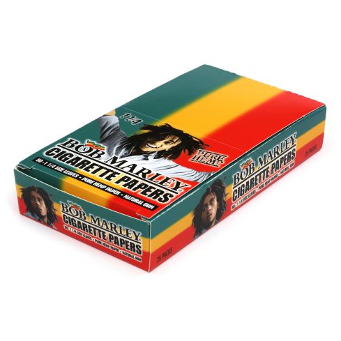 Bob Marley size 1 1/4 Rolling paper - 1 box = 1250 papers