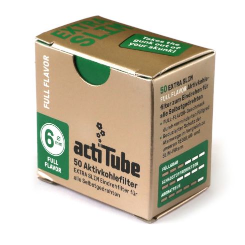 actiTube Extra slim Full Flavor filter tips 6mm