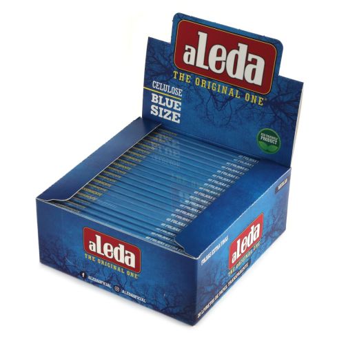 aLeda BLUE size clear Cellulose paper from Brazil - 1 box = 20 booklets
