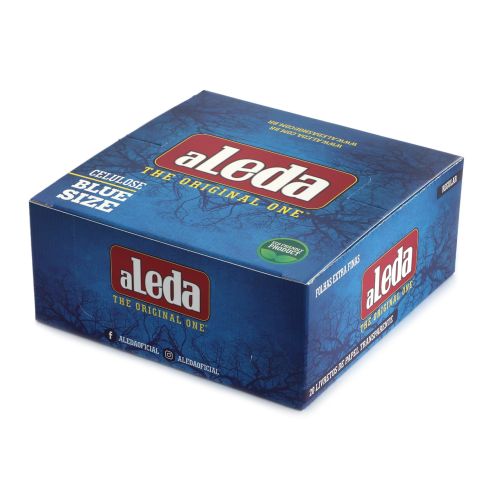 aLeda BLUE size clear Cellulose paper from Brazil - 1 box = 20 booklets