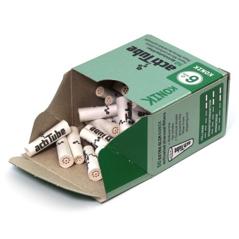 actiTube KONIK conical extra Slim Charcoal filters - box/50